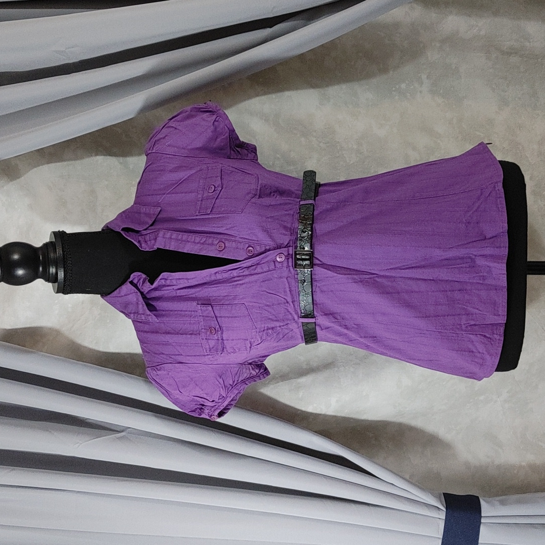 Fitted Purple Blouse